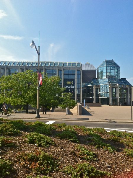 SAKAHAN at National Gallery of Canada; view from Confederation Boulevard